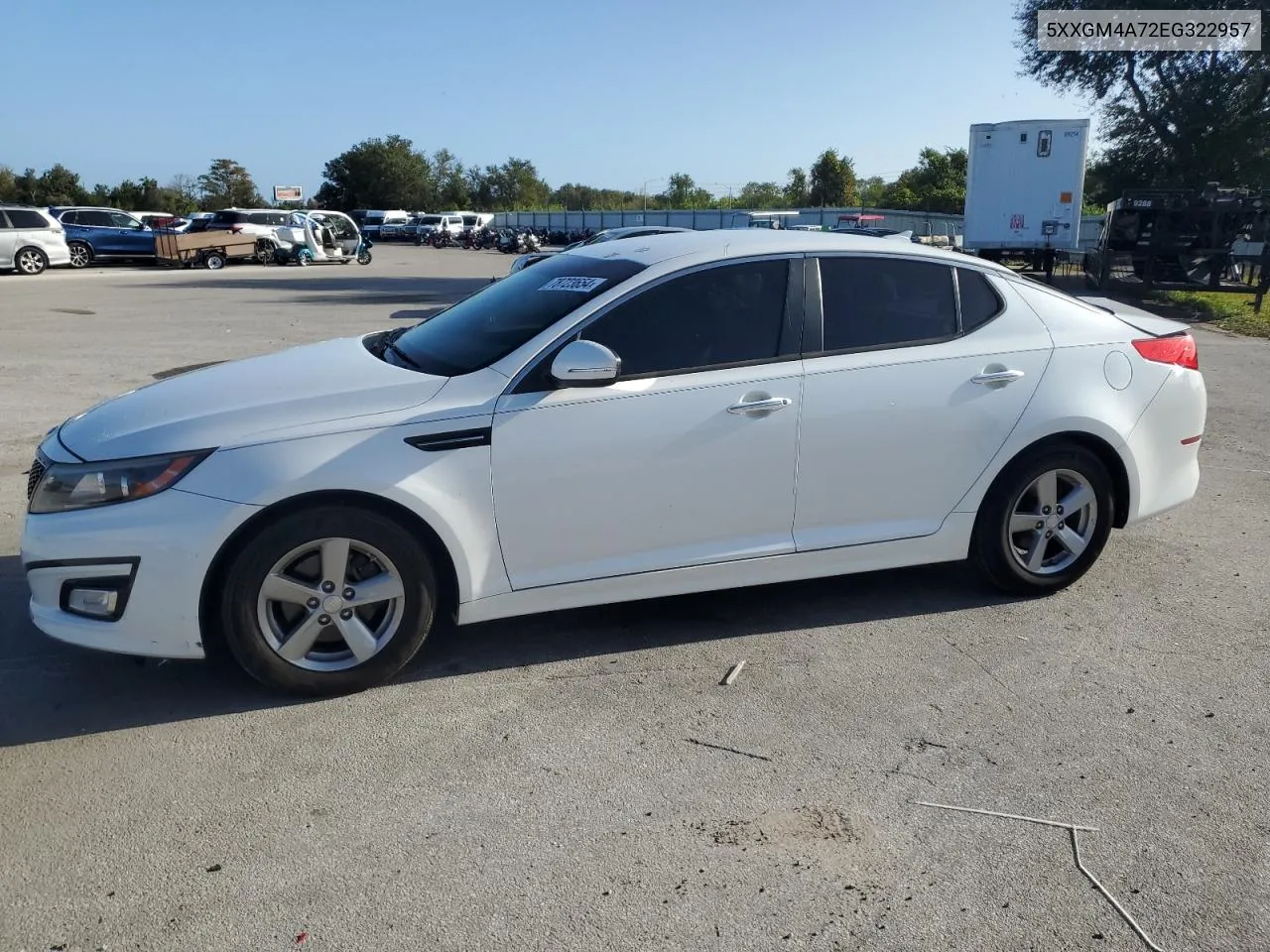 2014 Kia Optima Lx VIN: 5XXGM4A72EG322957 Lot: 78723654