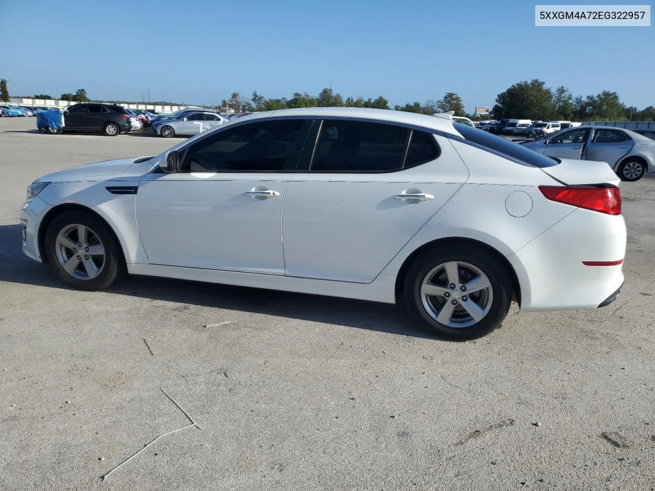 2014 Kia Optima Lx VIN: 5XXGM4A72EG322957 Lot: 78723654