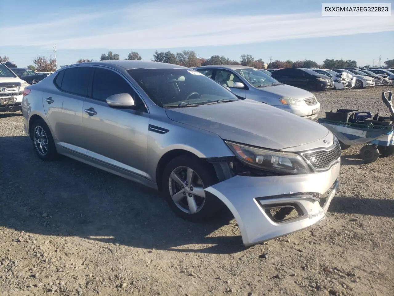 2014 Kia Optima Lx VIN: 5XXGM4A73EG322823 Lot: 78777774