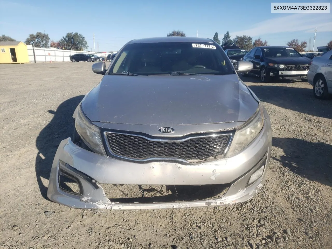 2014 Kia Optima Lx VIN: 5XXGM4A73EG322823 Lot: 78777774