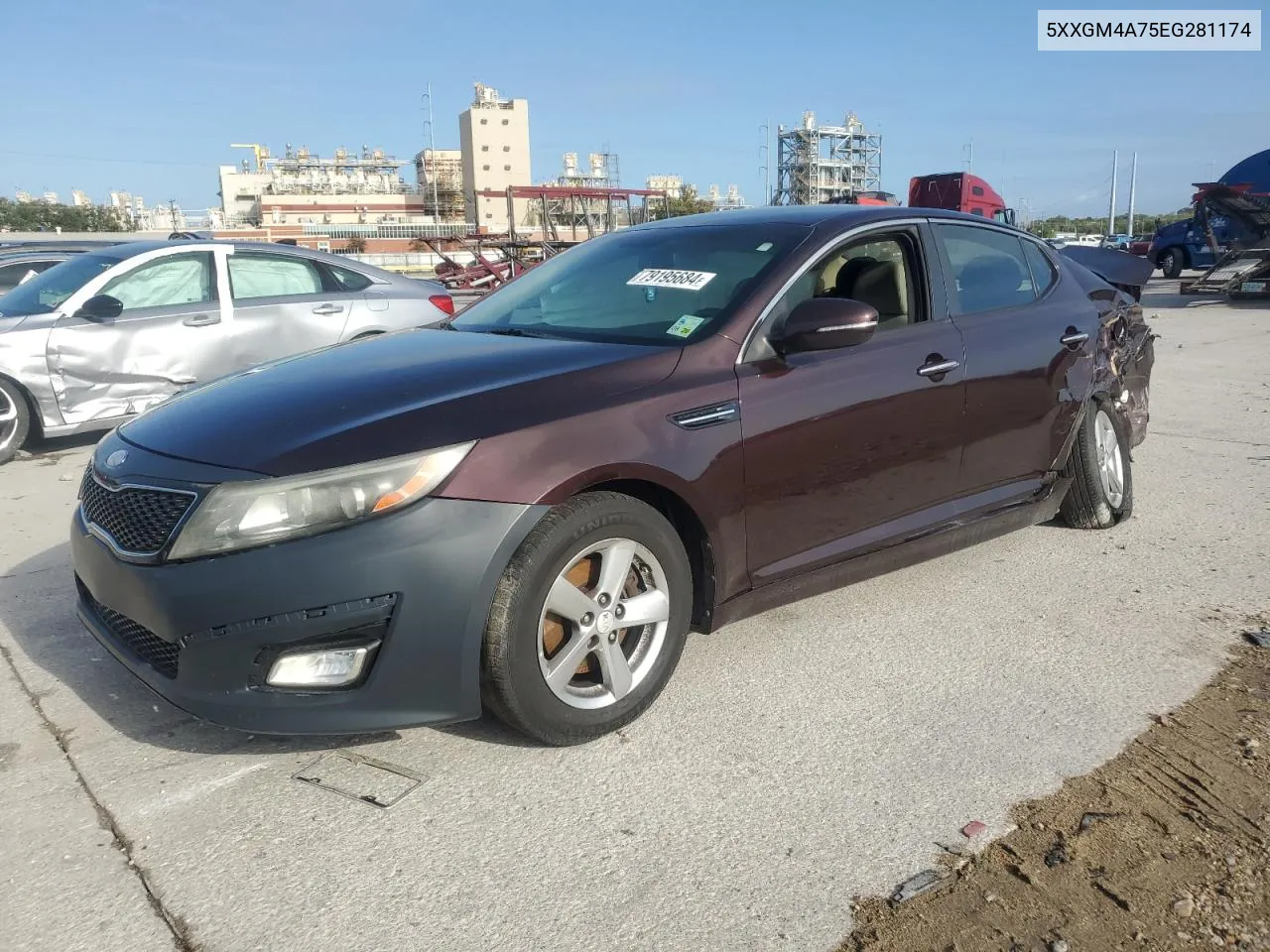 2014 Kia Optima Lx VIN: 5XXGM4A75EG281174 Lot: 79195684