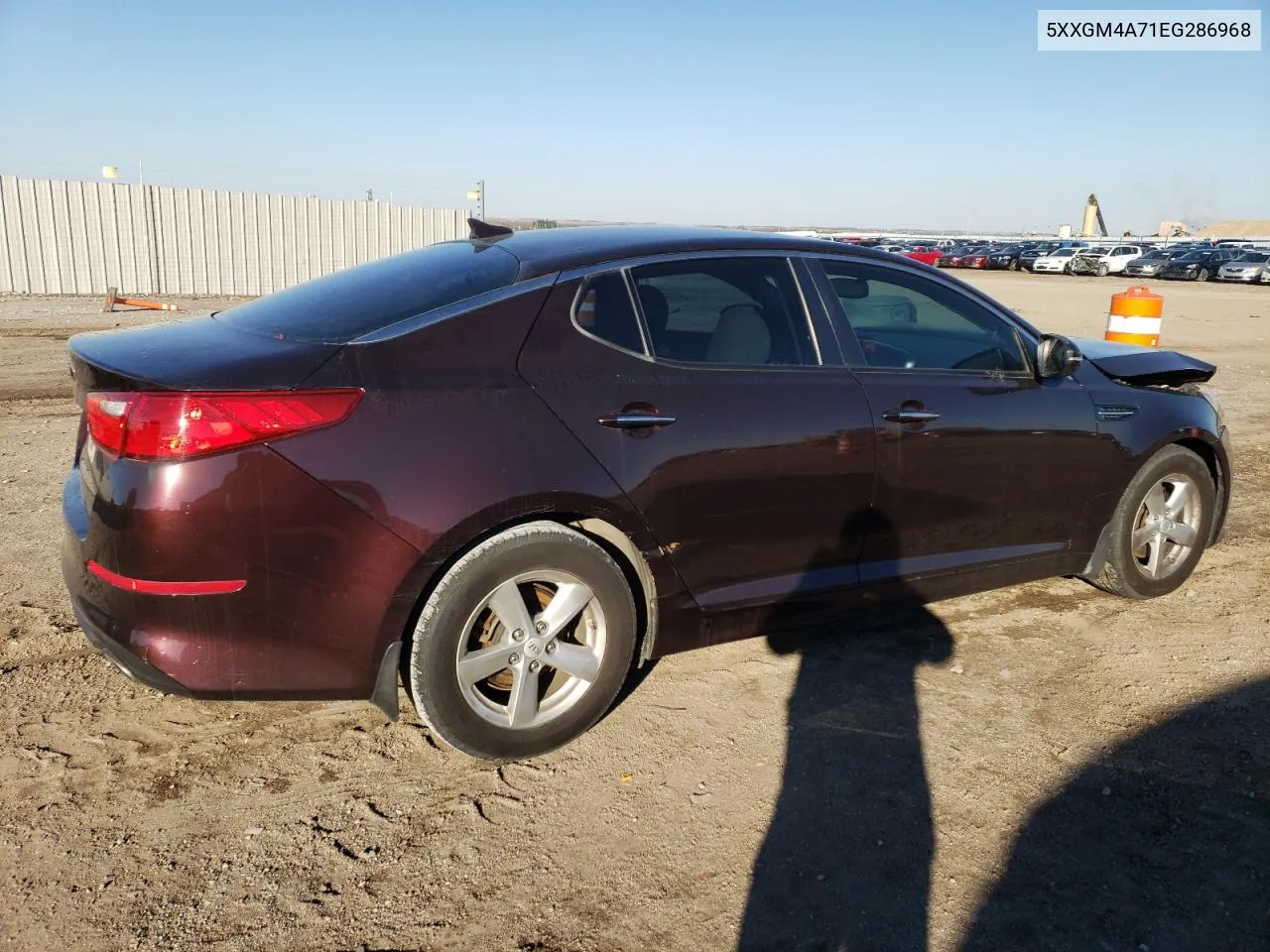 2014 Kia Optima Lx VIN: 5XXGM4A71EG286968 Lot: 80162994