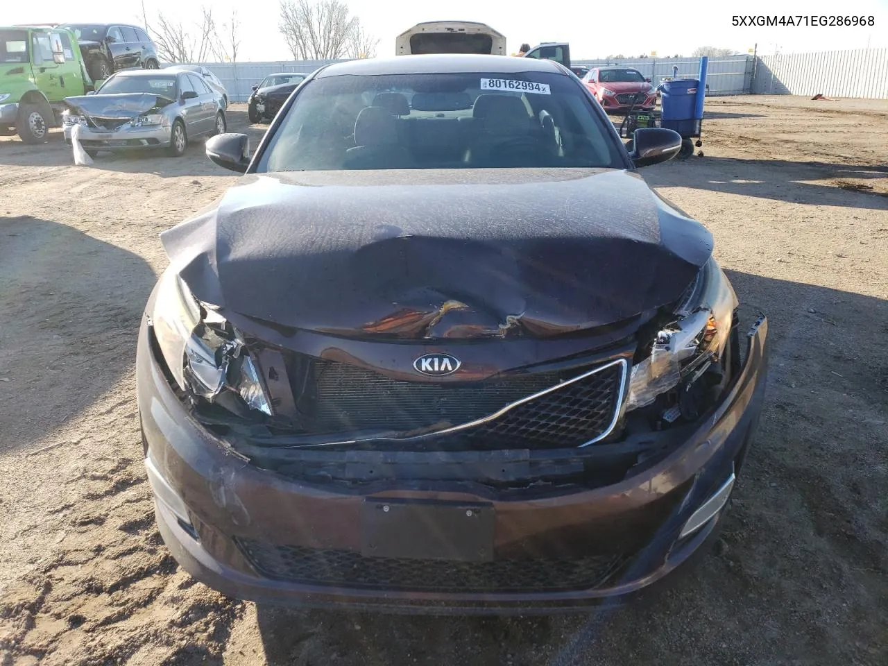 2014 Kia Optima Lx VIN: 5XXGM4A71EG286968 Lot: 80162994