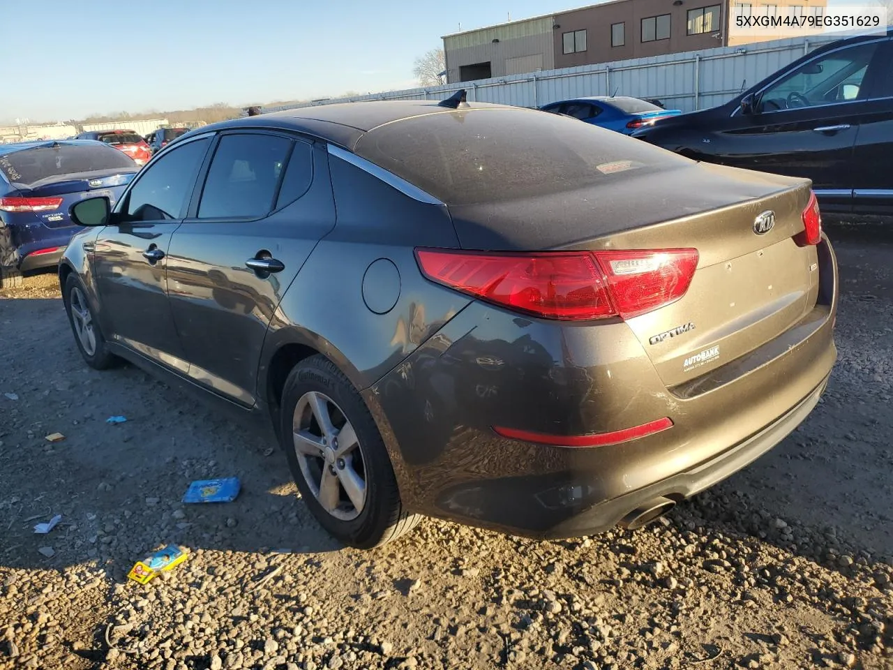 2014 Kia Optima Lx VIN: 5XXGM4A79EG351629 Lot: 80169964