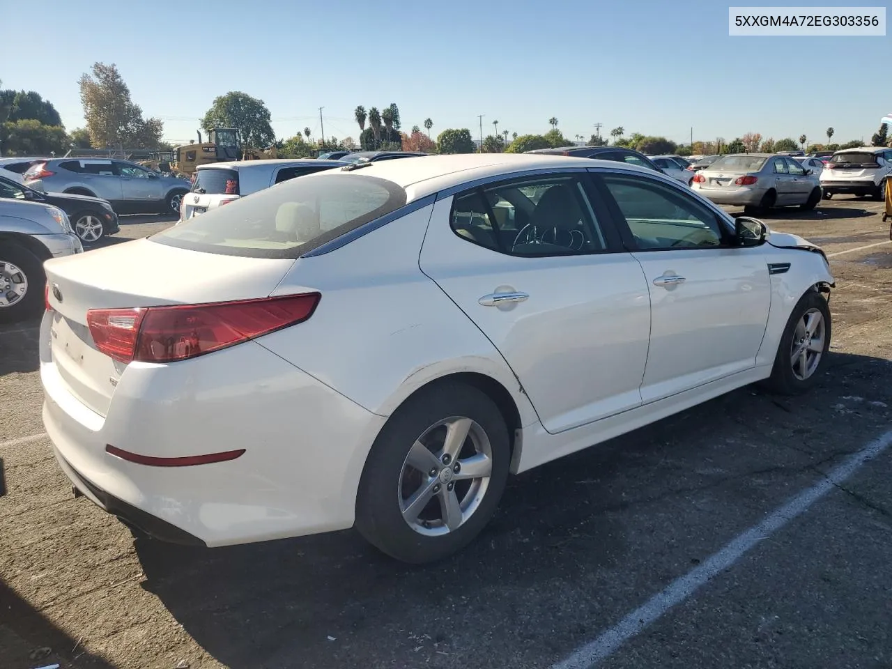 2014 Kia Optima Lx VIN: 5XXGM4A72EG303356 Lot: 80755064