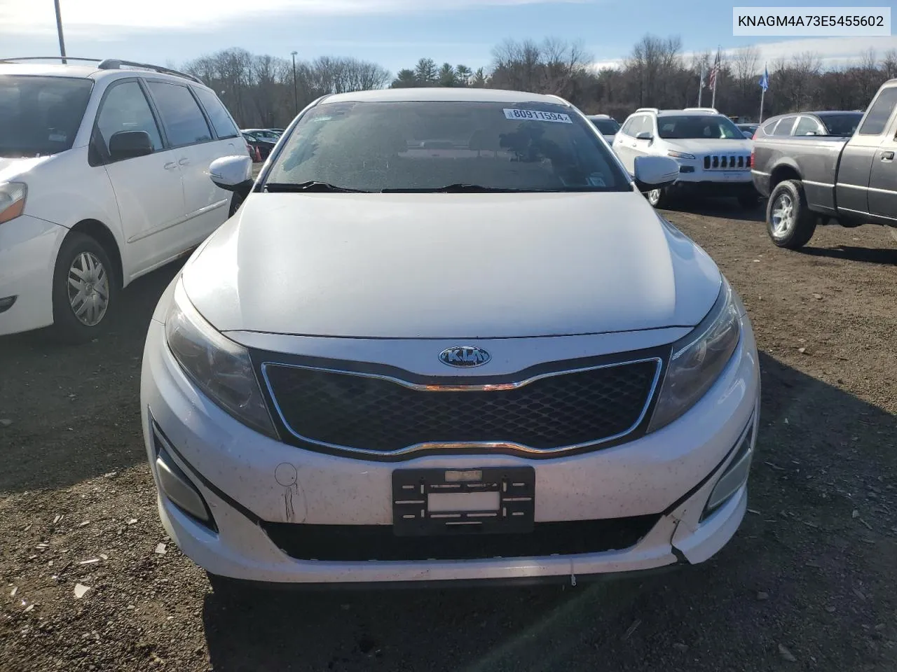 2014 Kia Optima Lx VIN: KNAGM4A73E5455602 Lot: 80911594