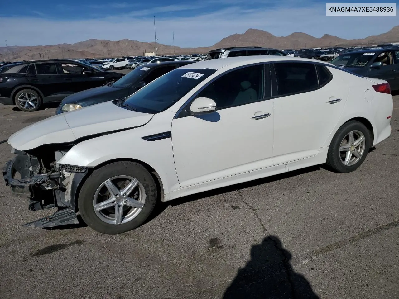 2014 Kia Optima Lx VIN: KNAGM4A7XE5488936 Lot: 81321814