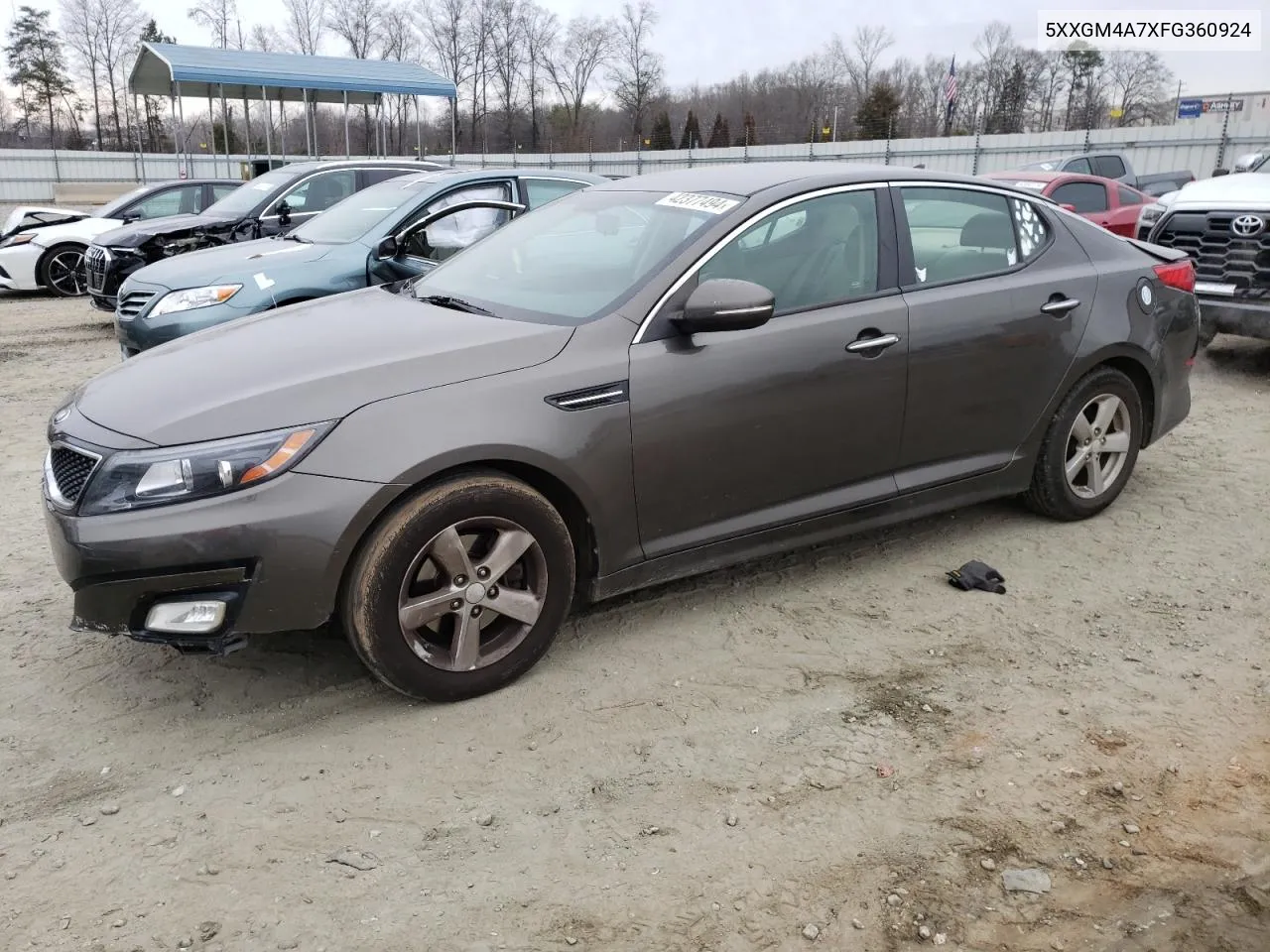 2015 Kia Optima Lx VIN: 5XXGM4A7XFG360924 Lot: 42377494