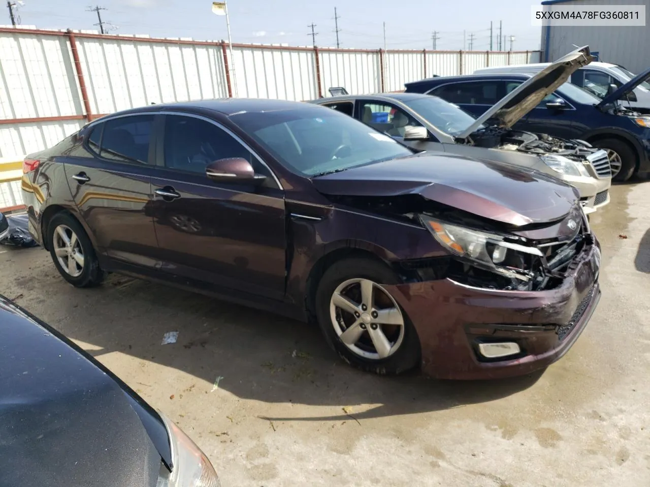 5XXGM4A78FG360811 2015 Kia Optima Lx