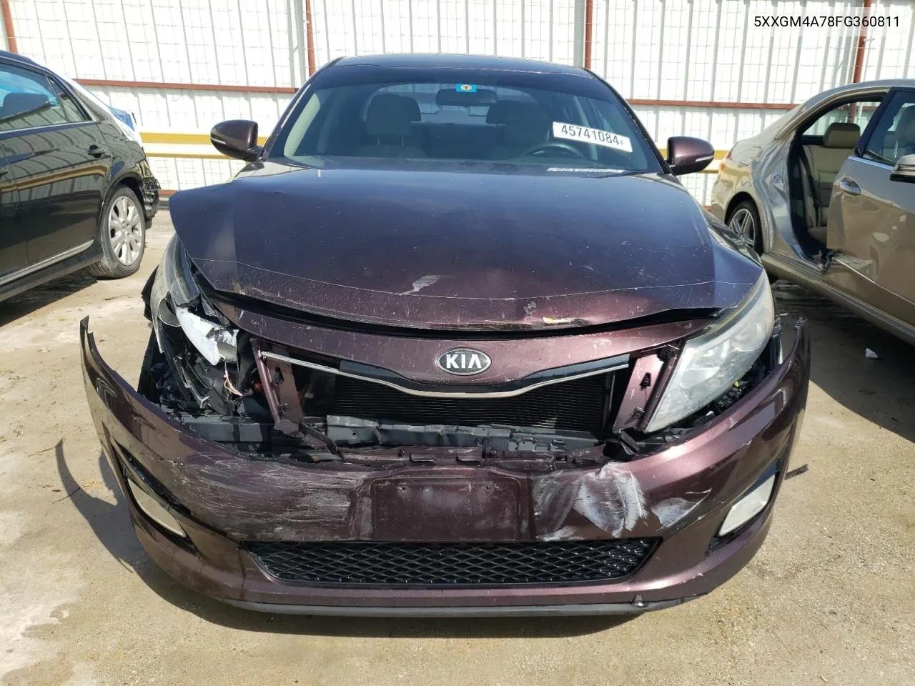 2015 Kia Optima Lx VIN: 5XXGM4A78FG360811 Lot: 45741084