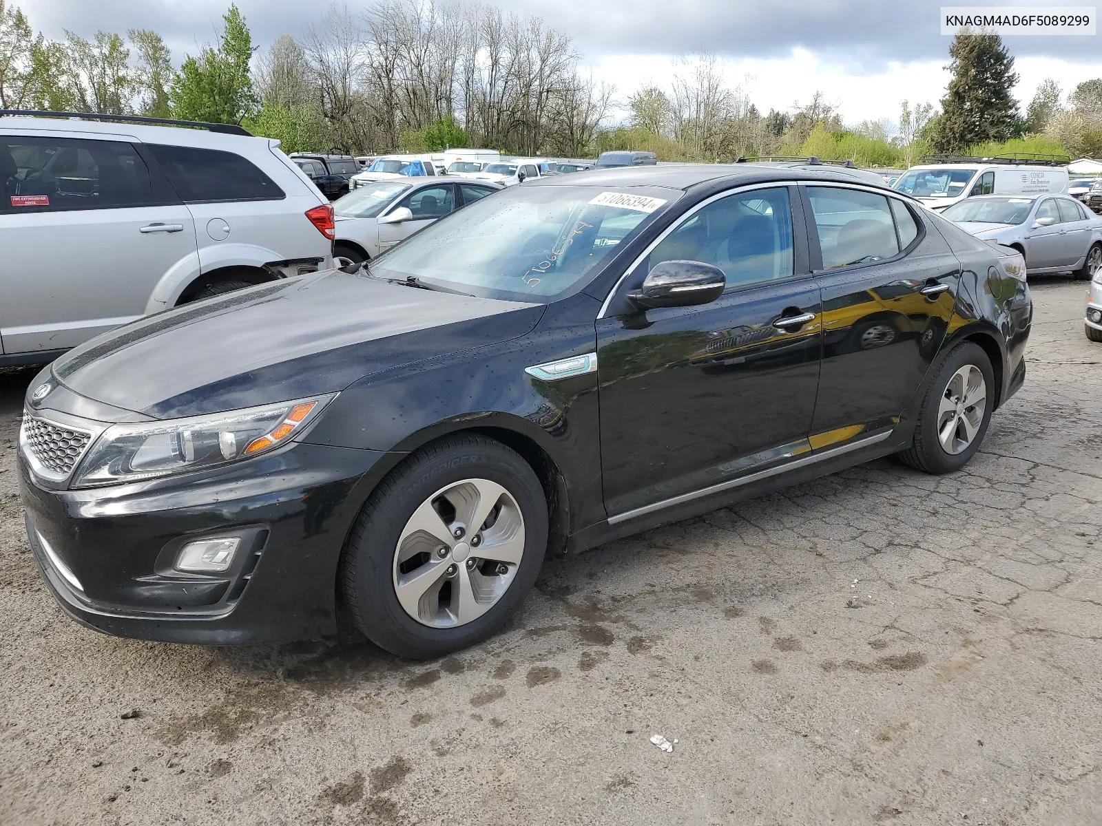 2015 Kia Optima Hybrid VIN: KNAGM4AD6F5089299 Lot: 51066394