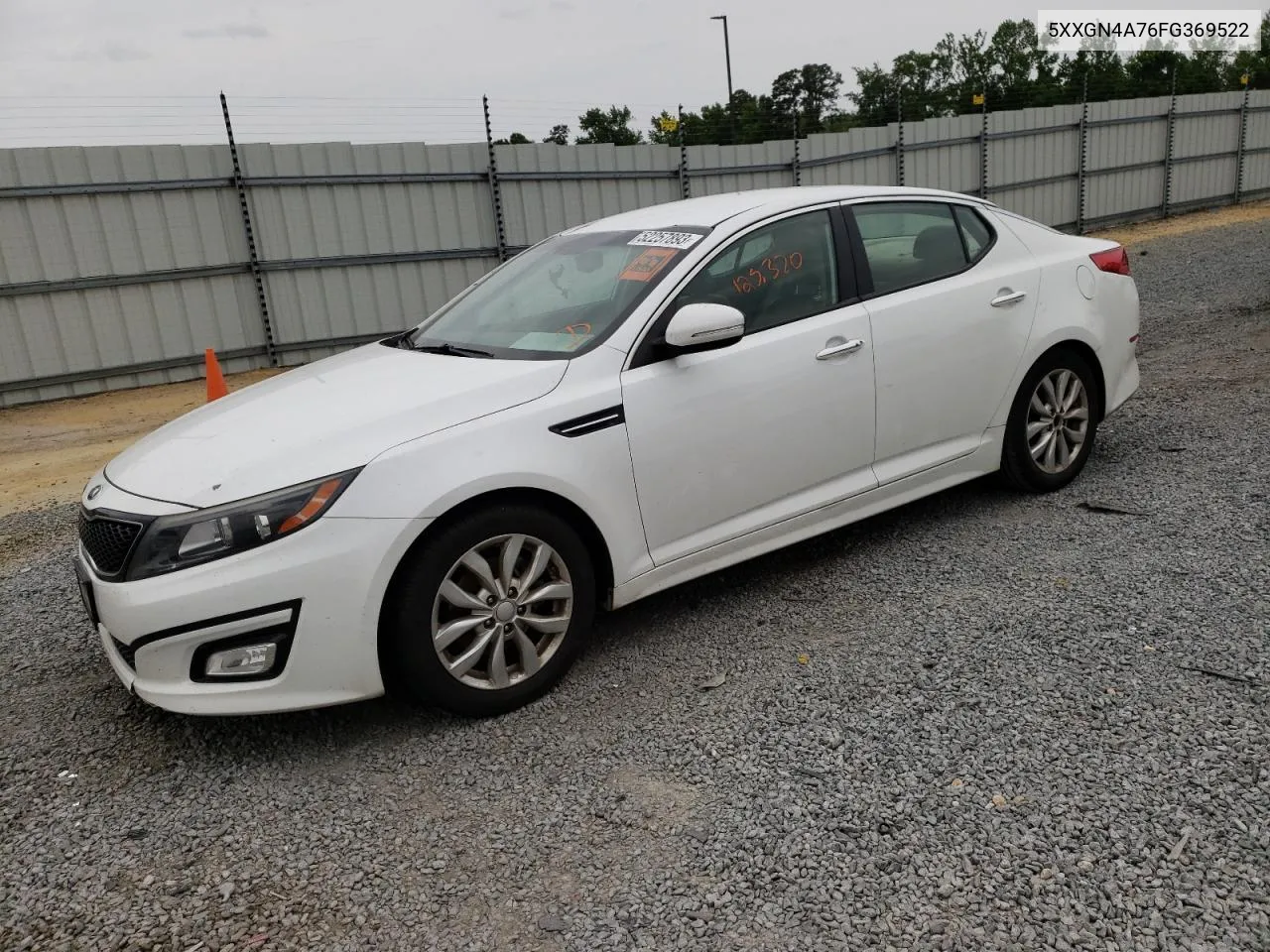 2015 Kia Optima Ex VIN: 5XXGN4A76FG369522 Lot: 52257893