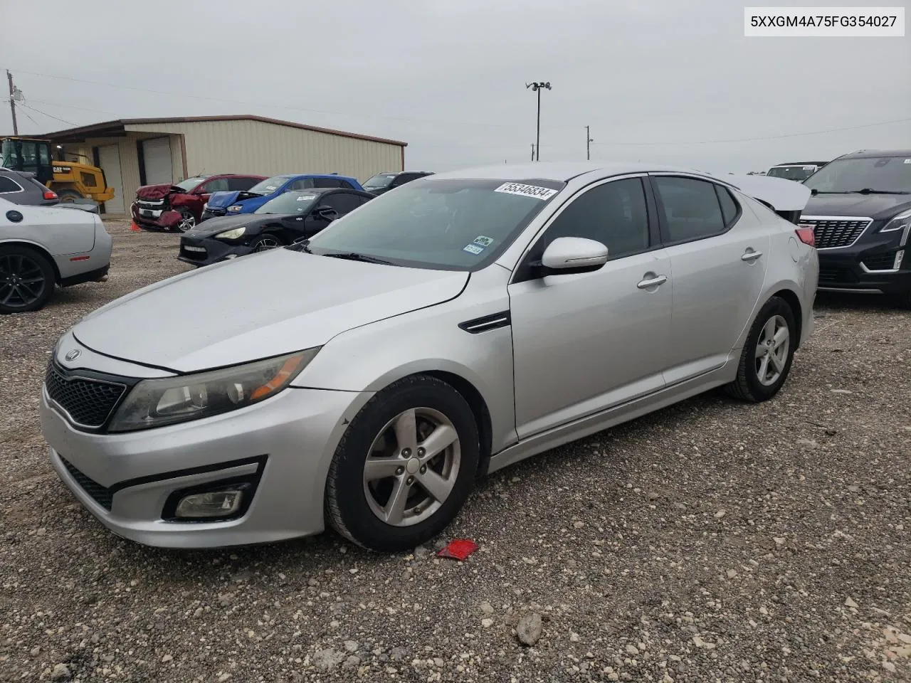 2015 Kia Optima Lx VIN: 5XXGM4A75FG354027 Lot: 55346834