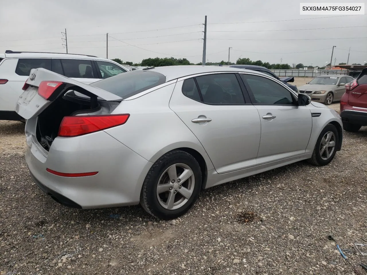 2015 Kia Optima Lx VIN: 5XXGM4A75FG354027 Lot: 55346834