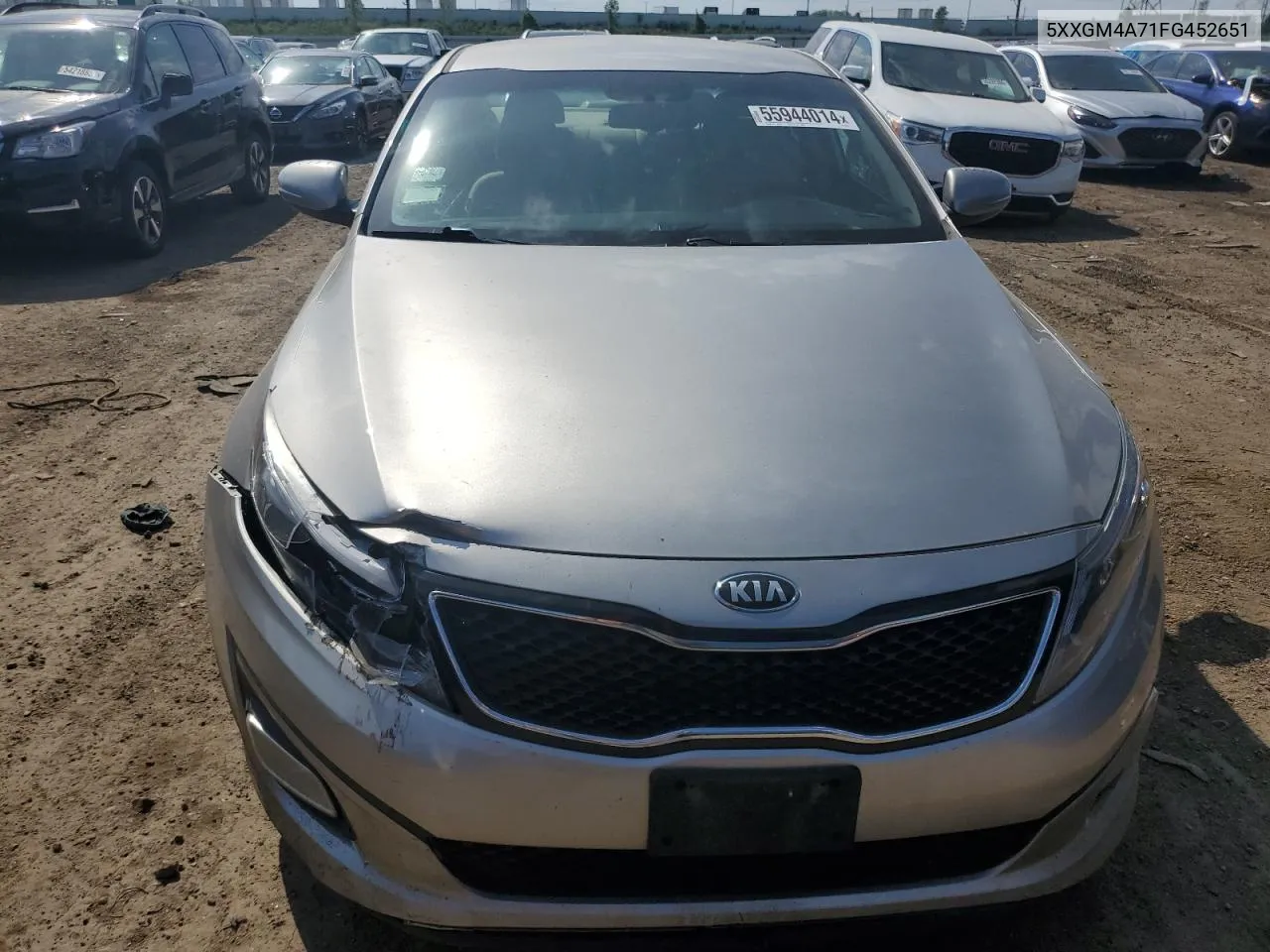 2015 Kia Optima Lx VIN: 5XXGM4A71FG452651 Lot: 55944014