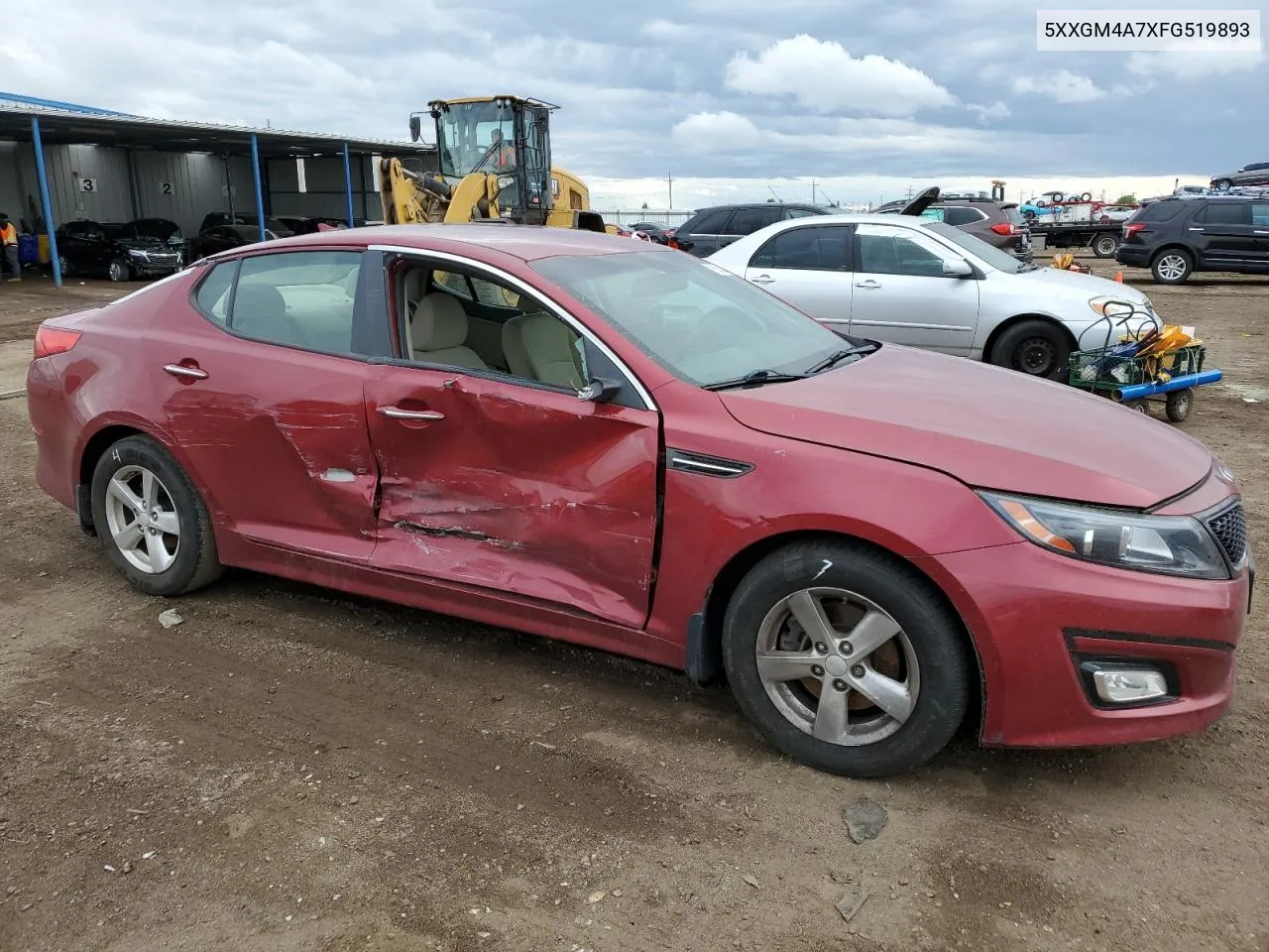 5XXGM4A7XFG519893 2015 Kia Optima Lx