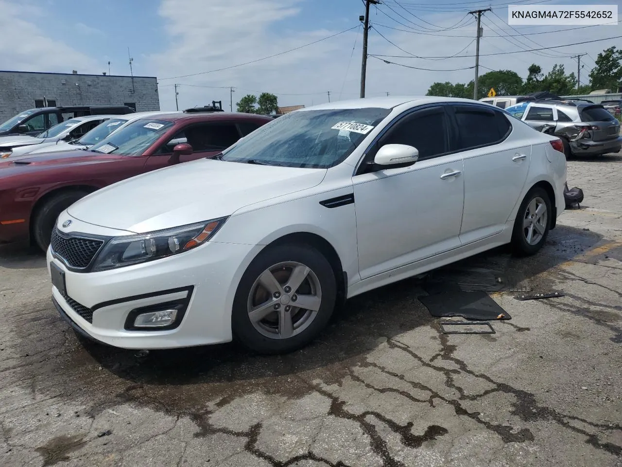 KNAGM4A72F5542652 2015 Kia Optima Lx