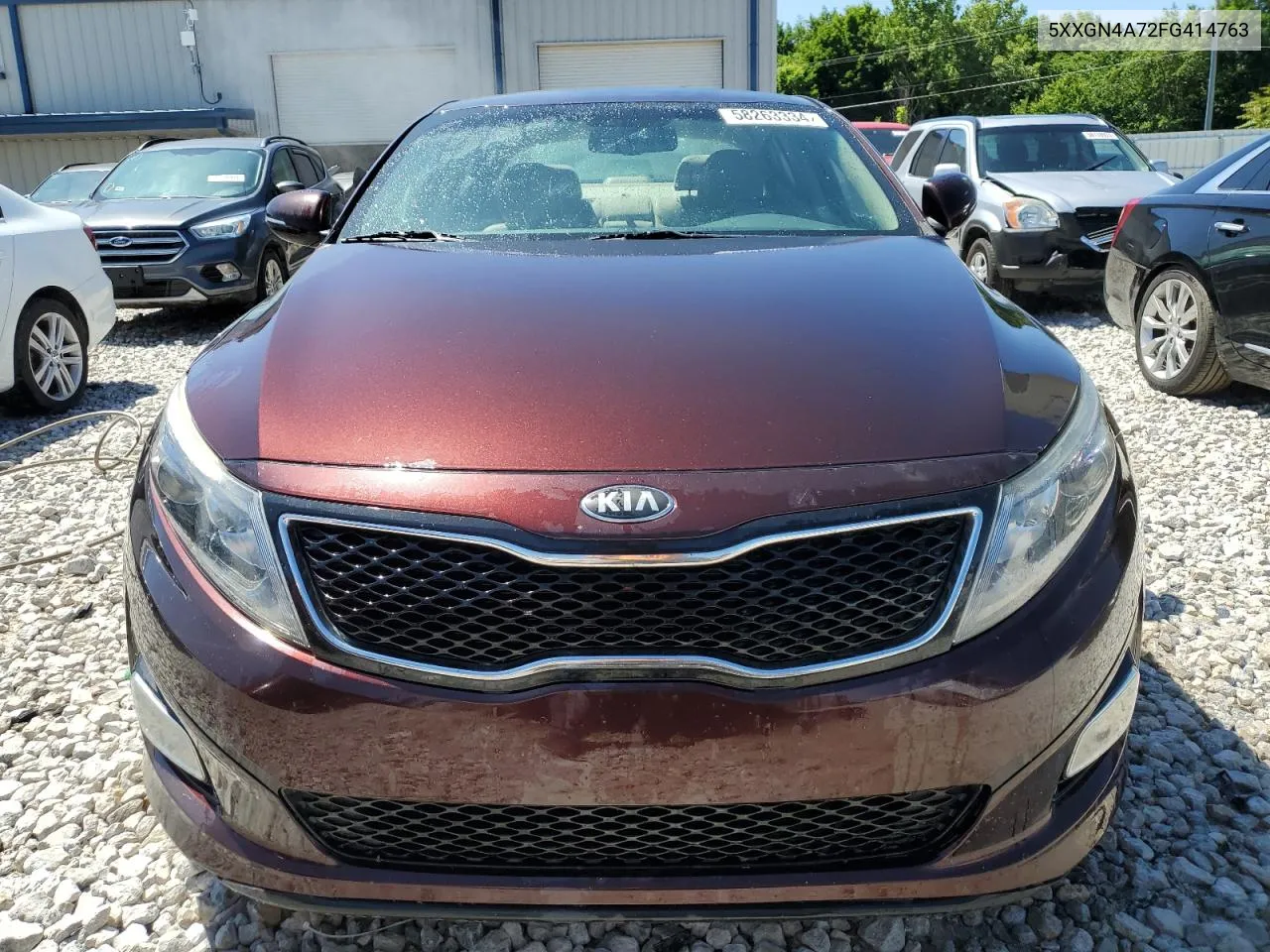 2015 Kia Optima Ex VIN: 5XXGN4A72FG414763 Lot: 58263334