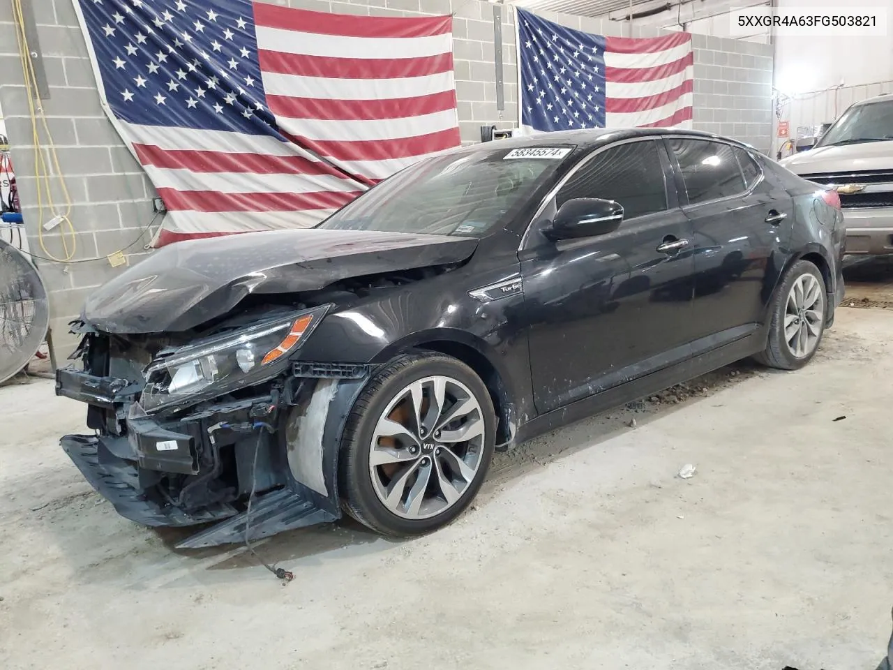 2015 Kia Optima Sx VIN: 5XXGR4A63FG503821 Lot: 58345574