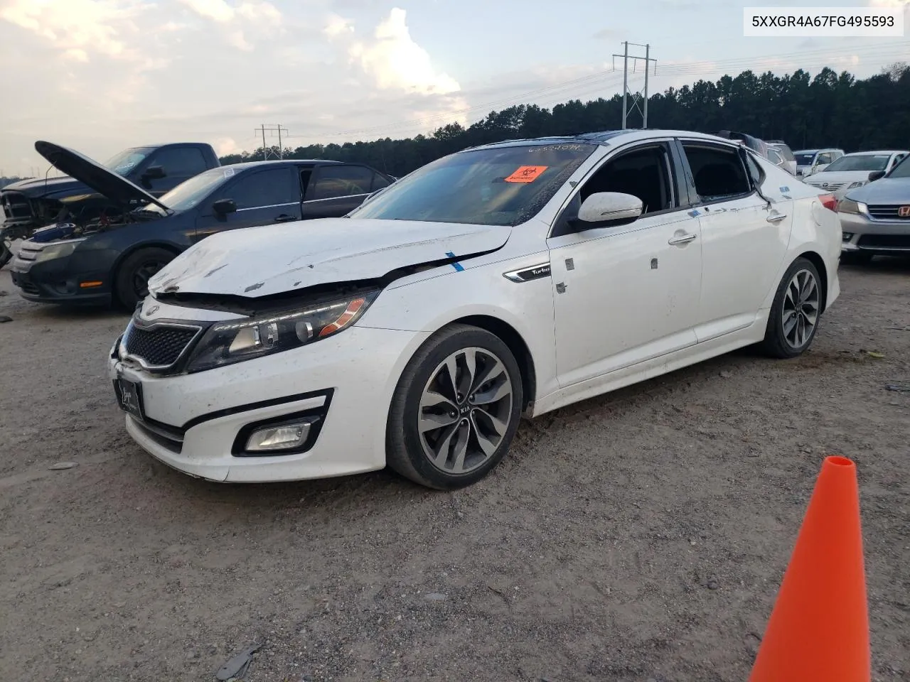 2015 Kia Optima Sx VIN: 5XXGR4A67FG495593 Lot: 60524074