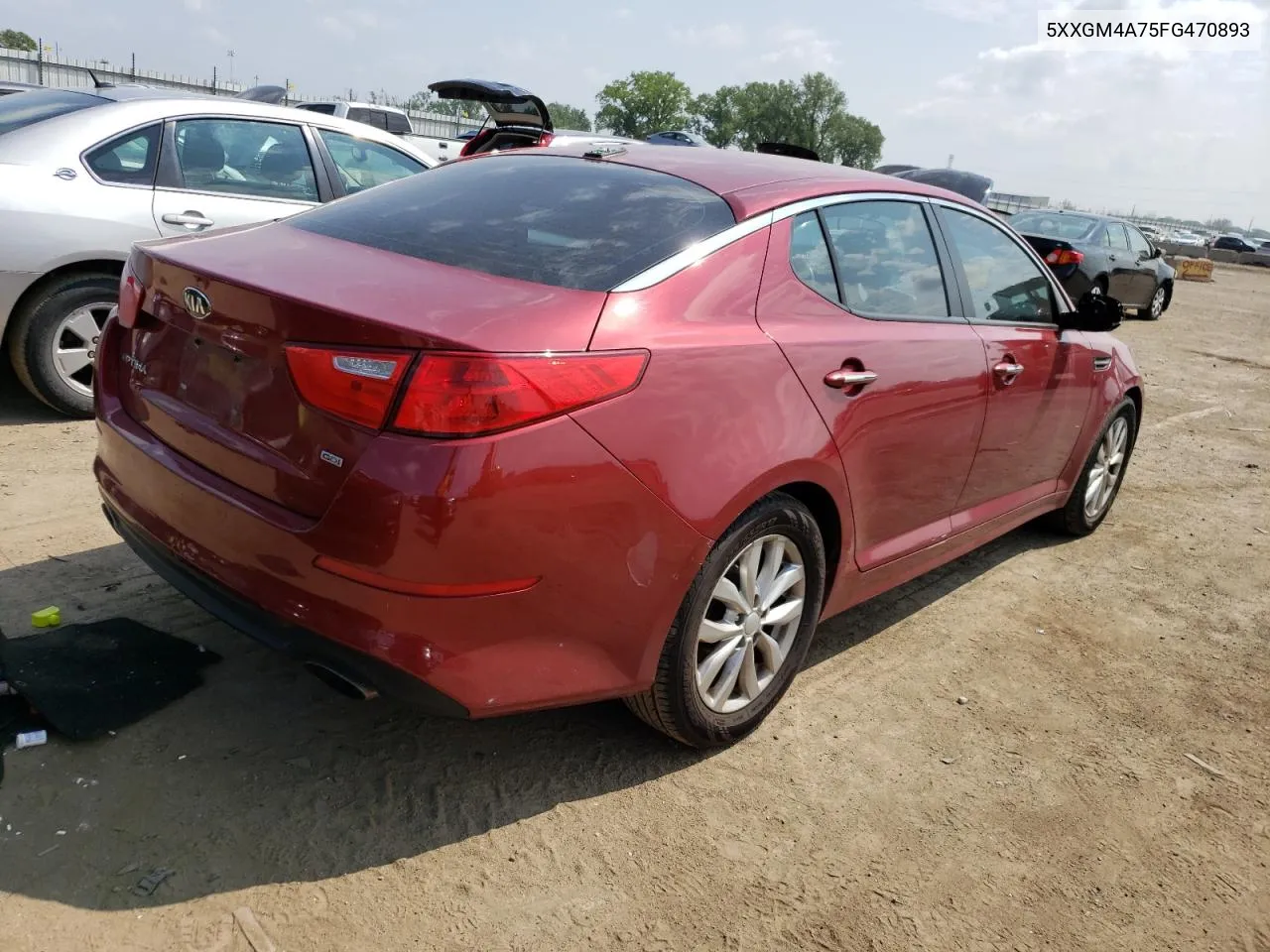 2015 Kia Optima Lx VIN: 5XXGM4A75FG470893 Lot: 60638123