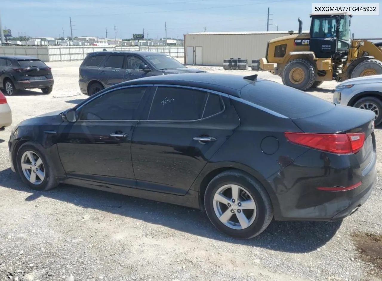 2015 Kia Optima Lx VIN: 5XXGM4A77FG445932 Lot: 61052154