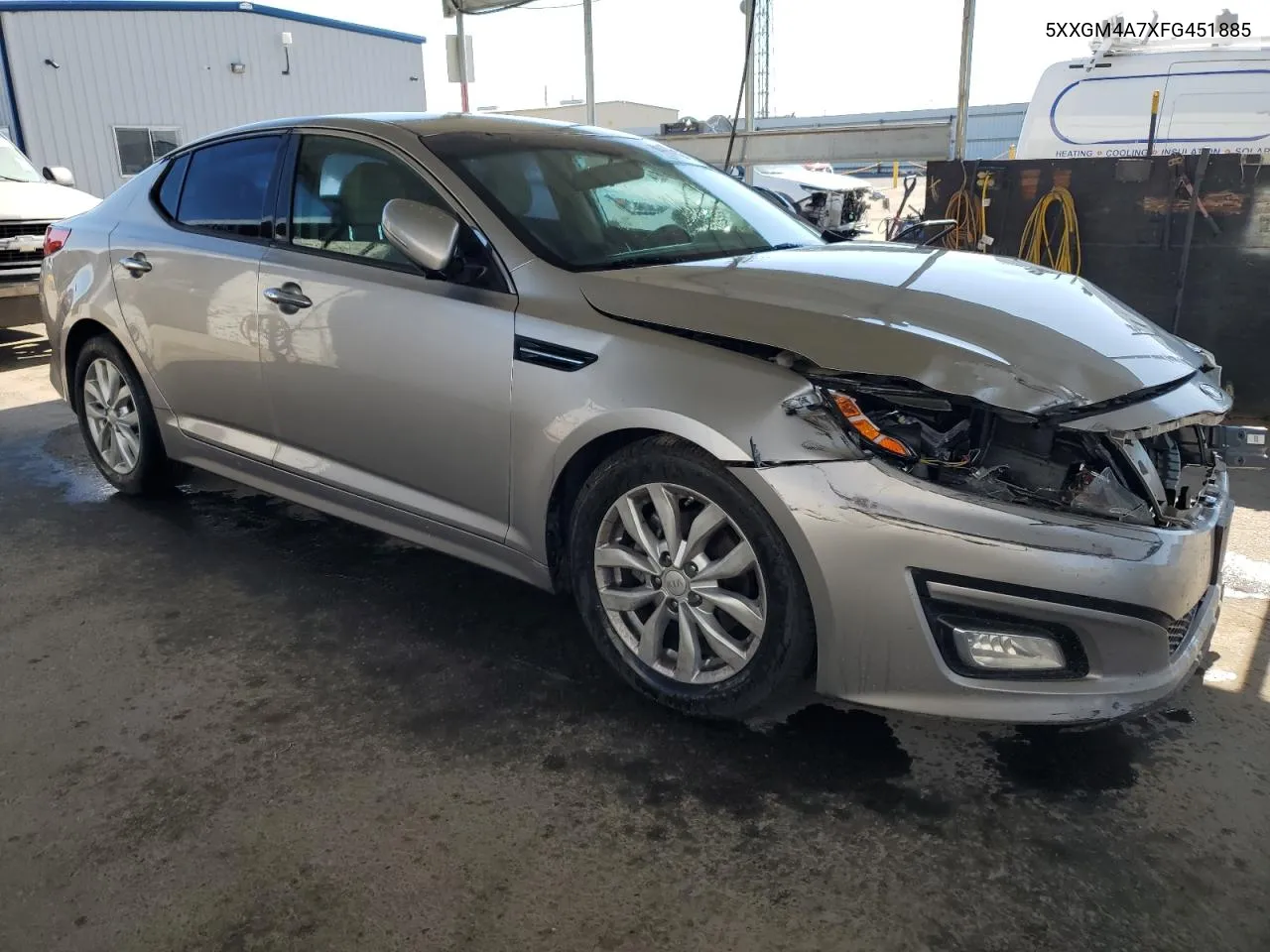 2015 Kia Optima Lx VIN: 5XXGM4A7XFG451885 Lot: 61481944