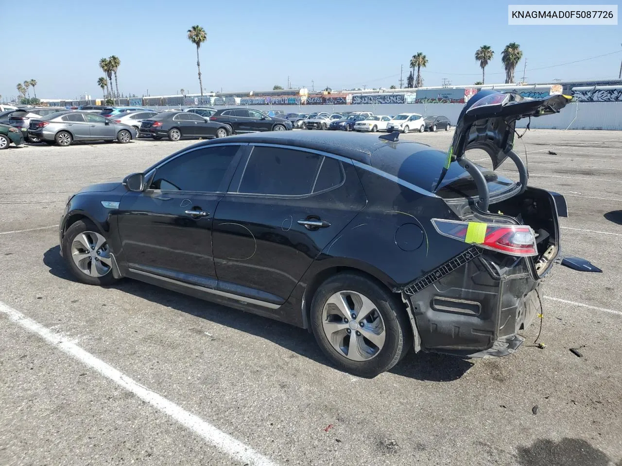 2015 Kia Optima Hybrid VIN: KNAGM4AD0F5087726 Lot: 61676104