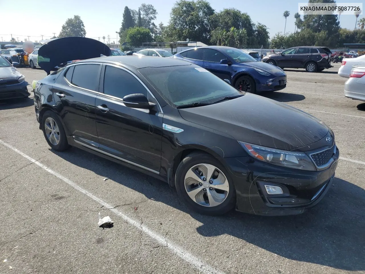 2015 Kia Optima Hybrid VIN: KNAGM4AD0F5087726 Lot: 61676104