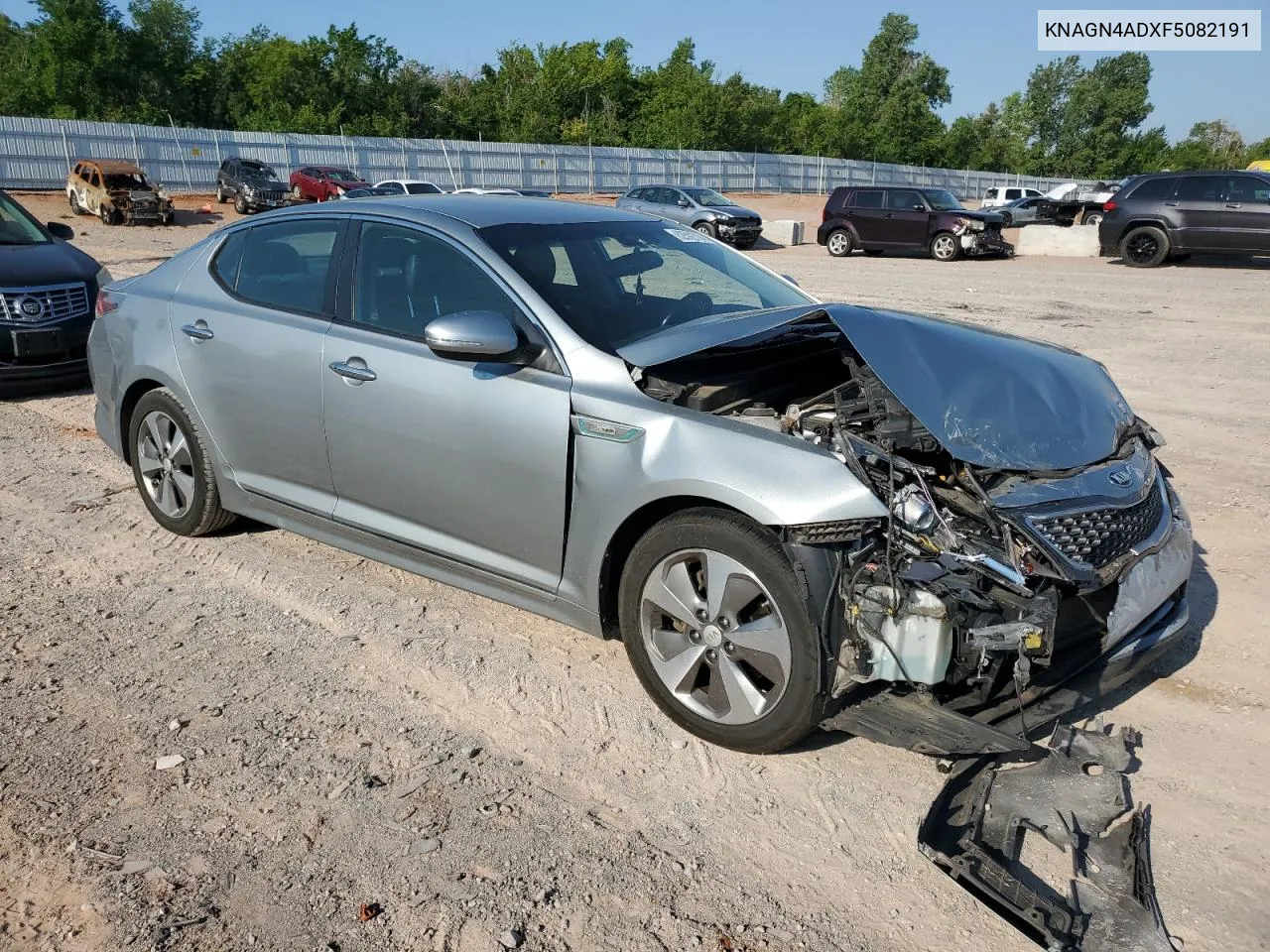 2015 Kia Optima Hybrid VIN: KNAGN4ADXF5082191 Lot: 62502704