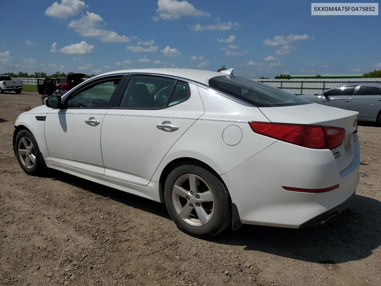 5XXGM4A75FG475852 2015 Kia Optima Lx