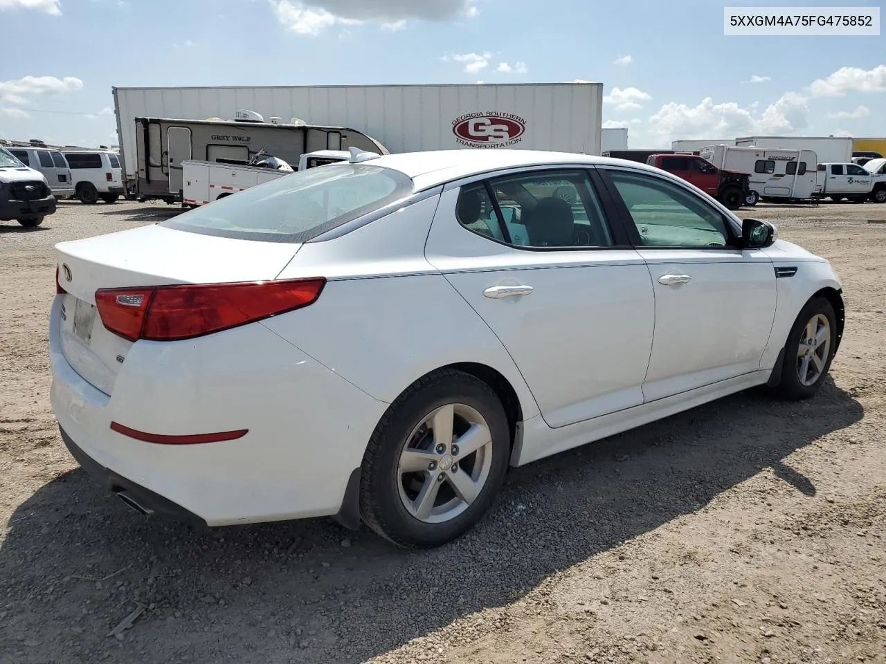 5XXGM4A75FG475852 2015 Kia Optima Lx