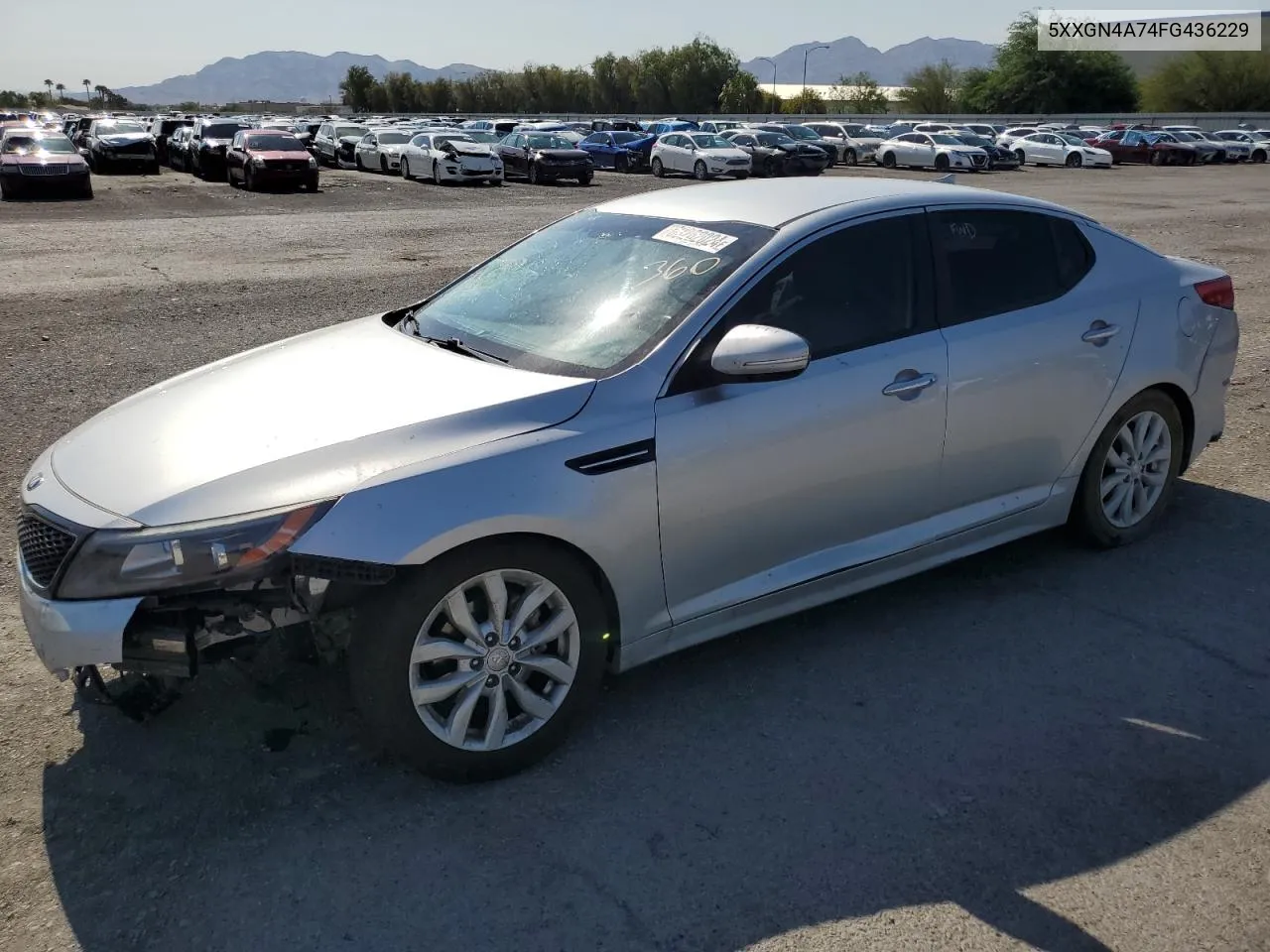 2015 Kia Optima Ex VIN: 5XXGN4A74FG436229 Lot: 63262024