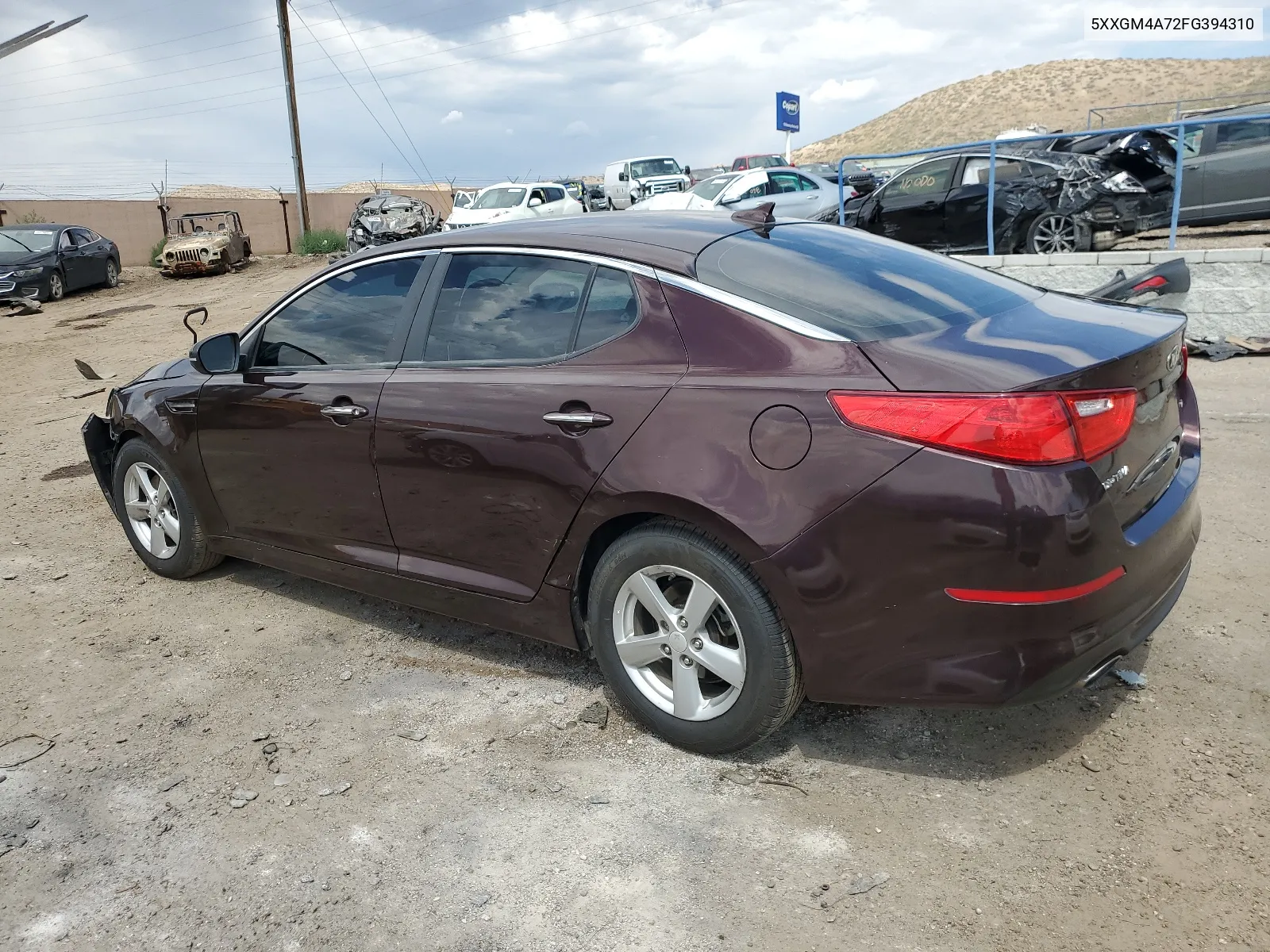 5XXGM4A72FG394310 2015 Kia Optima Lx