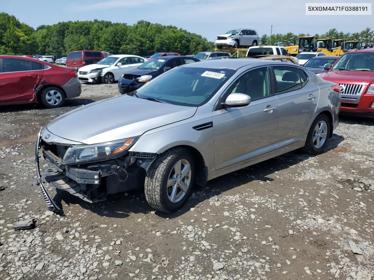 2015 Kia Optima Lx VIN: 5XXGM4A71FG388191 Lot: 64322004