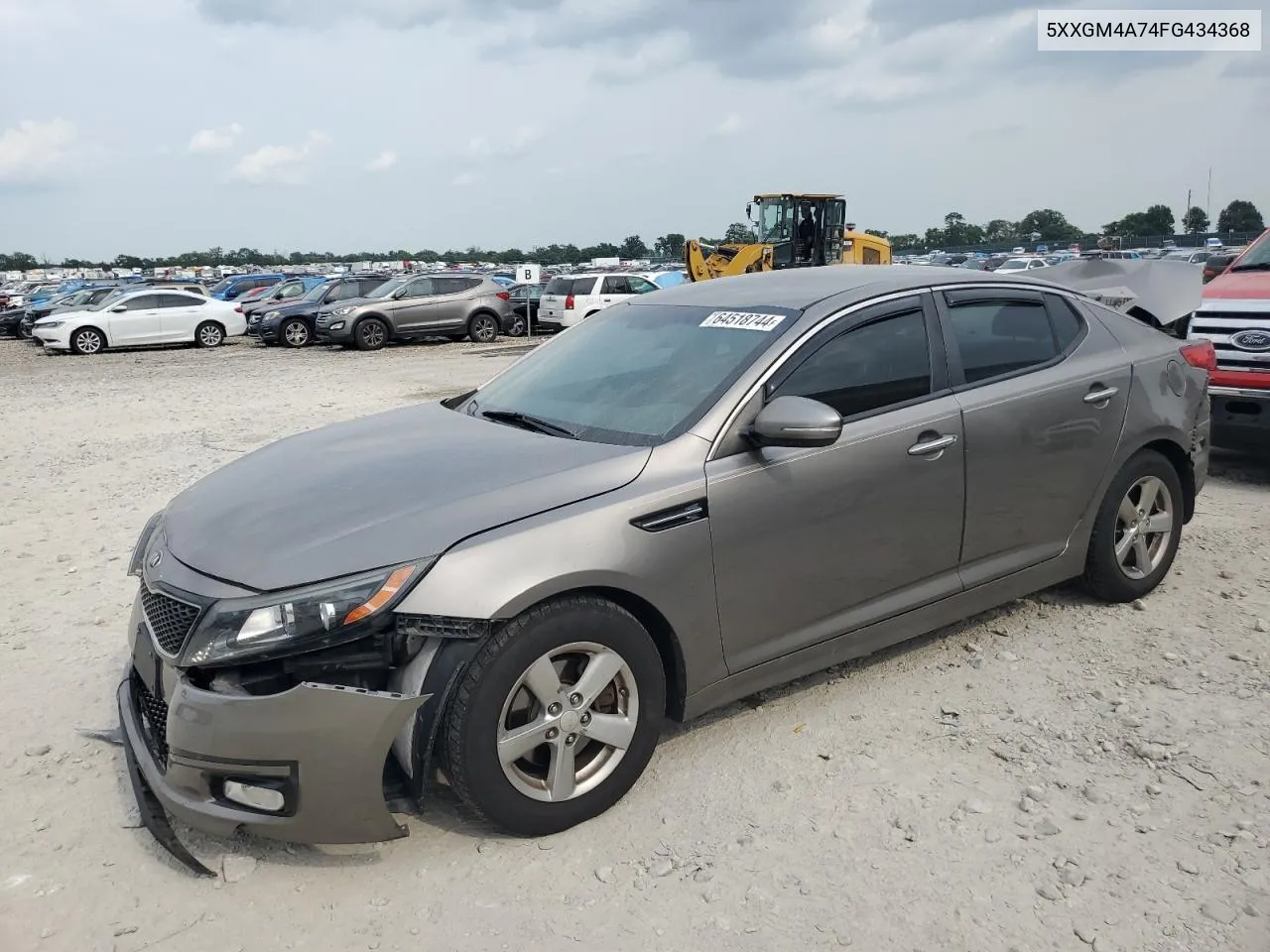 2015 Kia Optima Lx VIN: 5XXGM4A74FG434368 Lot: 64518744