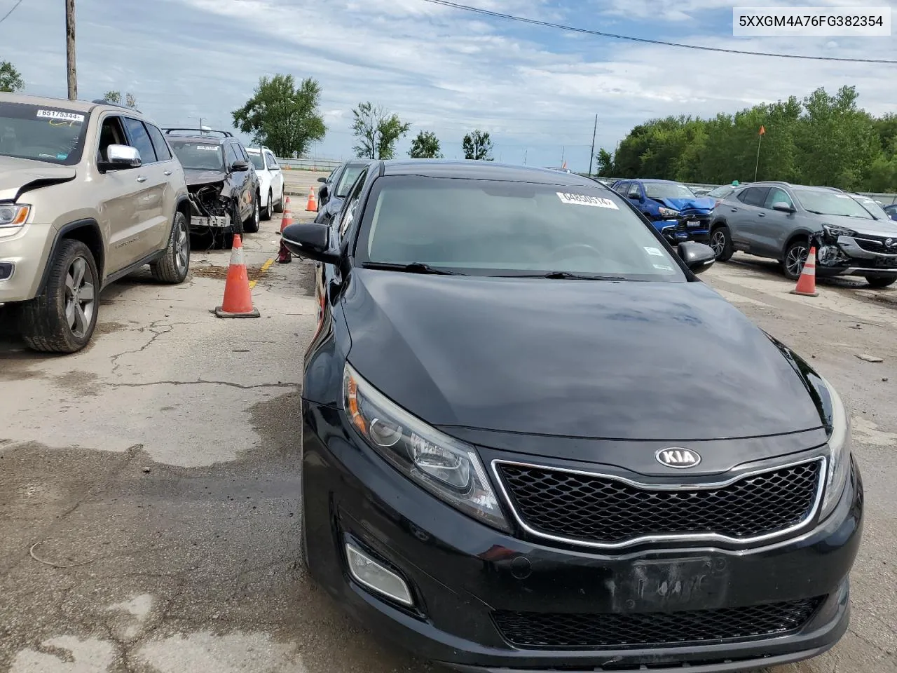 2015 Kia Optima Lx VIN: 5XXGM4A76FG382354 Lot: 64850514