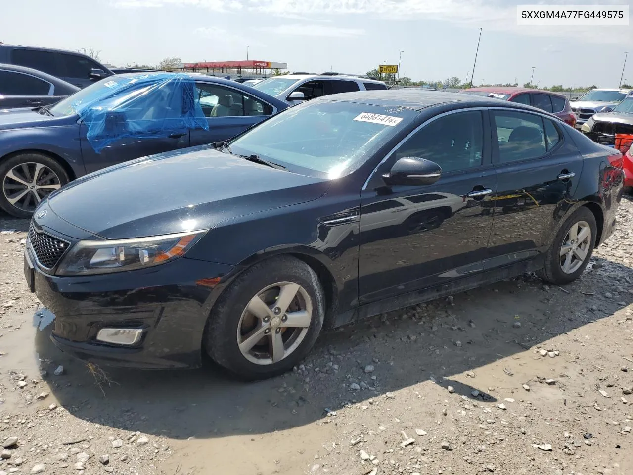 2015 Kia Optima Lx VIN: 5XXGM4A77FG449575 Lot: 64881414