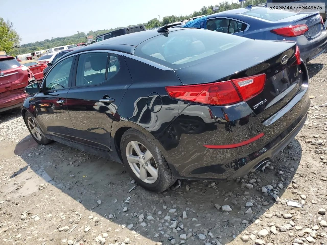 2015 Kia Optima Lx VIN: 5XXGM4A77FG449575 Lot: 64881414