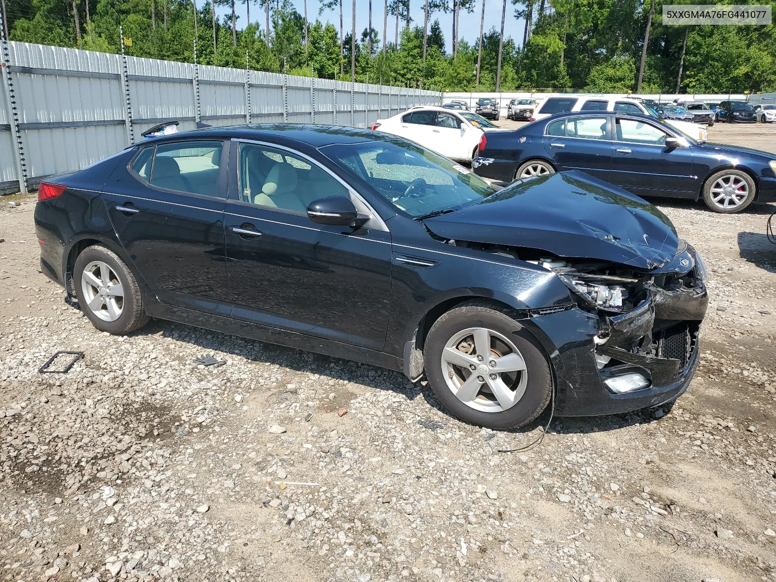 2015 Kia Optima Lx VIN: 5XXGM4A76FG441077 Lot: 65398214