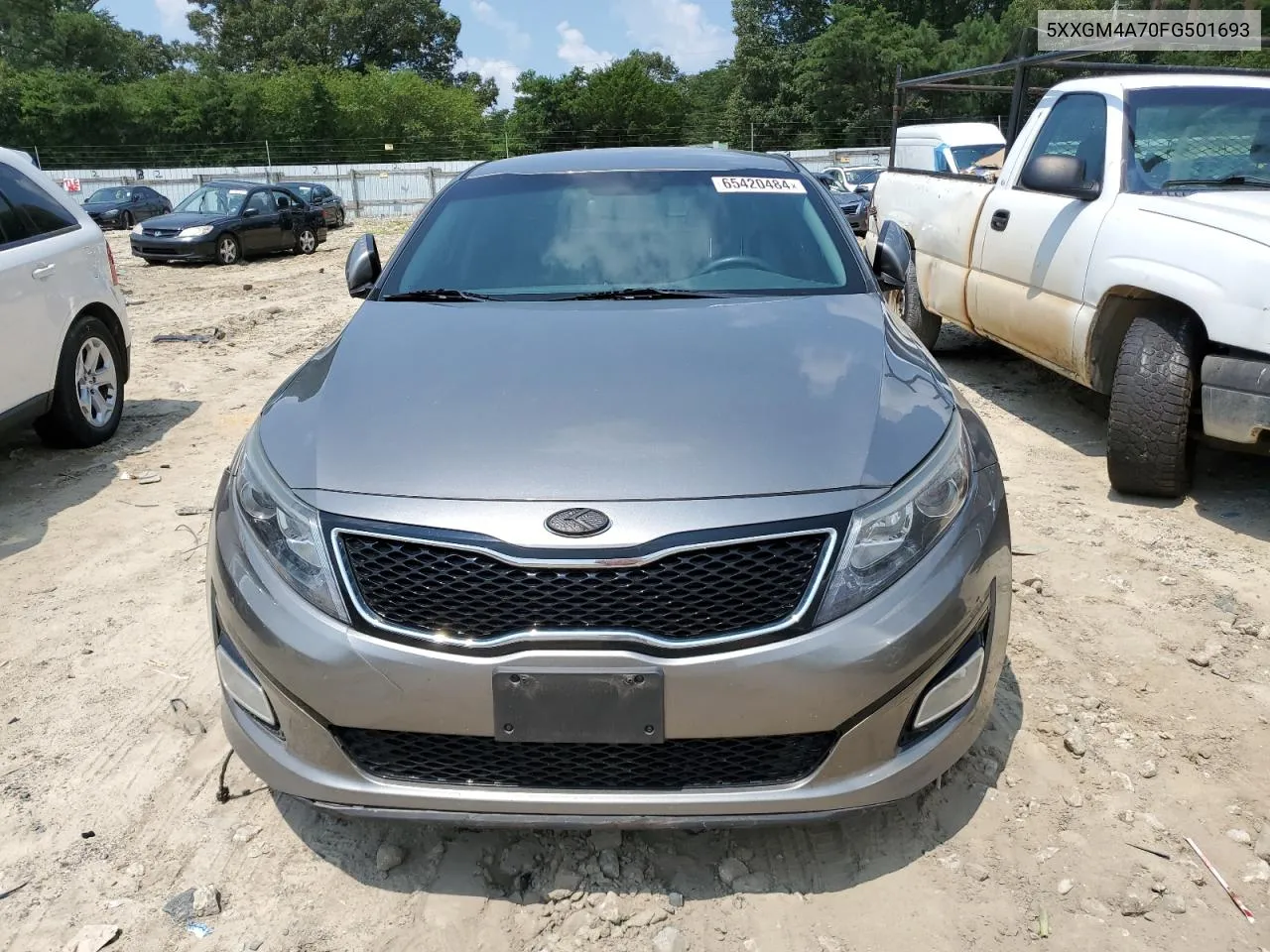 2015 Kia Optima Lx VIN: 5XXGM4A70FG501693 Lot: 65420484