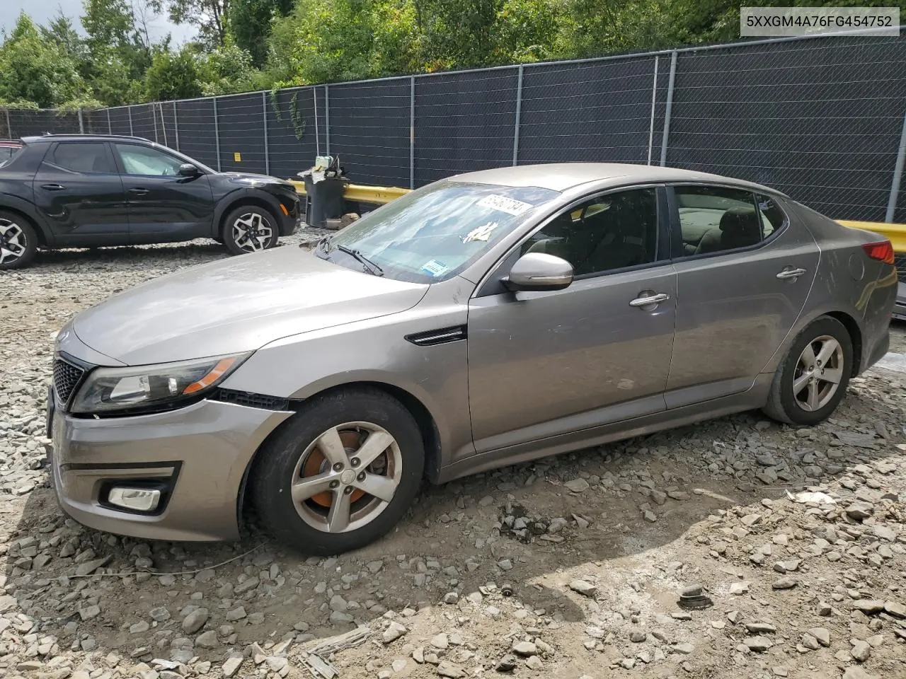 2015 Kia Optima Lx VIN: 5XXGM4A76FG454752 Lot: 65460734