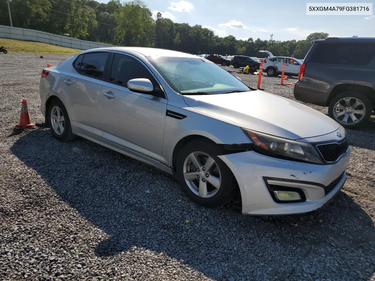 2015 Kia Optima Lx VIN: 5XXGM4A79FG381716 Lot: 65831144