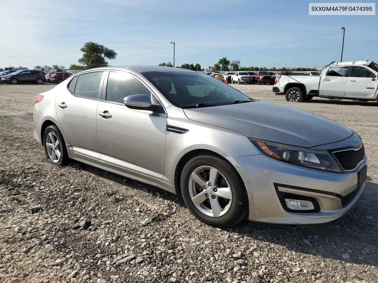 2015 Kia Optima Lx VIN: 5XXGM4A79FG474395 Lot: 65914274