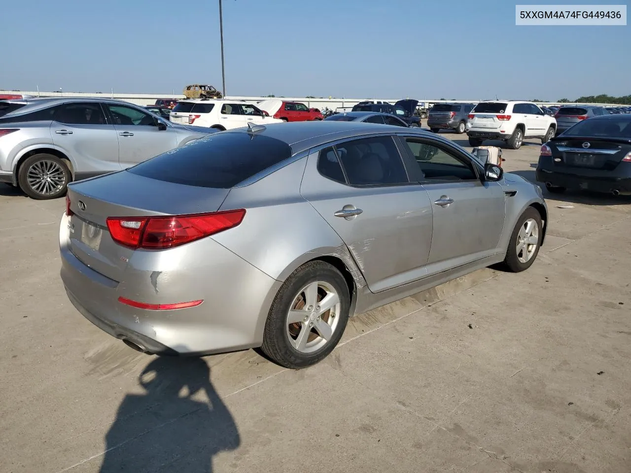 5XXGM4A74FG449436 2015 Kia Optima Lx