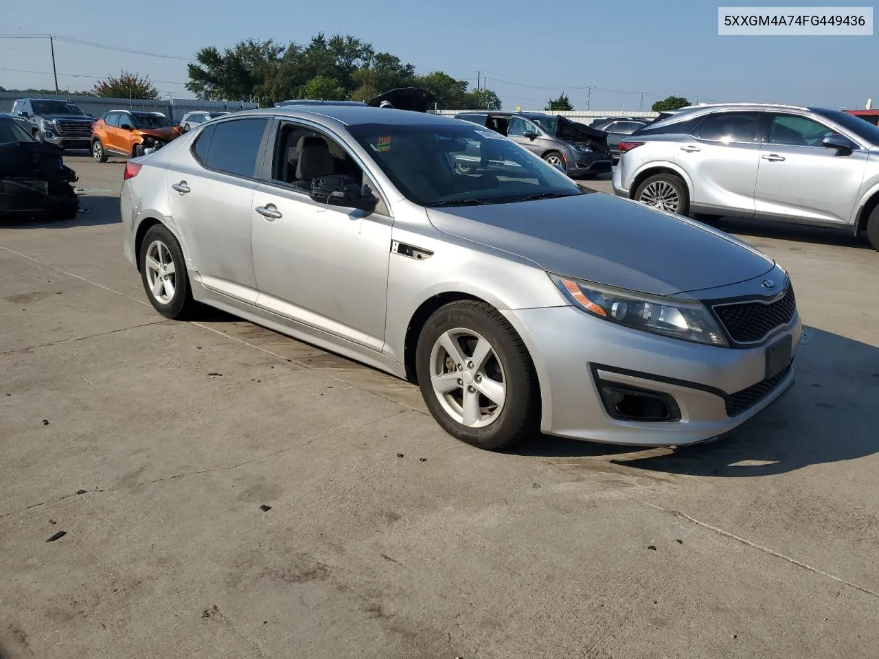 5XXGM4A74FG449436 2015 Kia Optima Lx