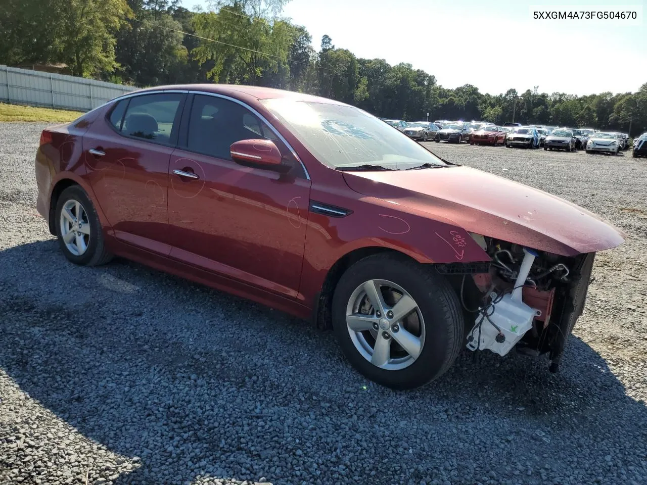 2015 Kia Optima Lx VIN: 5XXGM4A73FG504670 Lot: 66292454