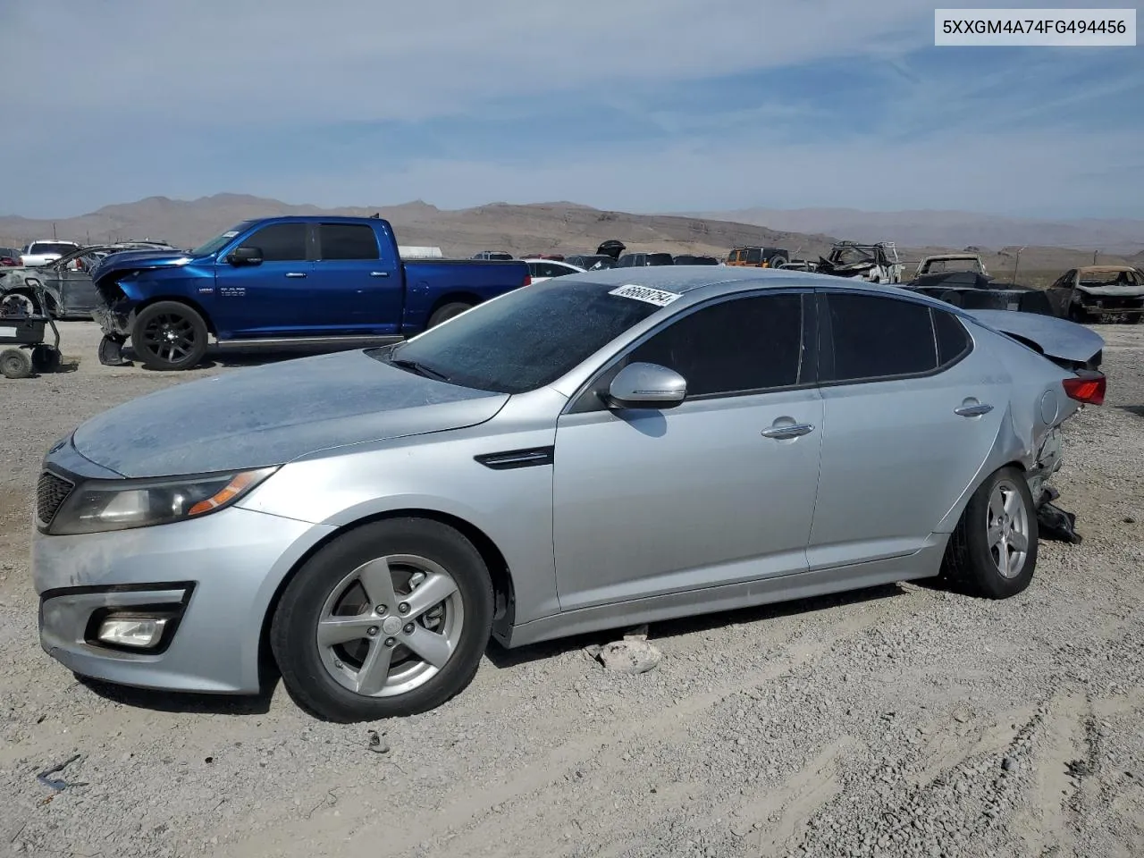 2015 Kia Optima Lx VIN: 5XXGM4A74FG494456 Lot: 66608754