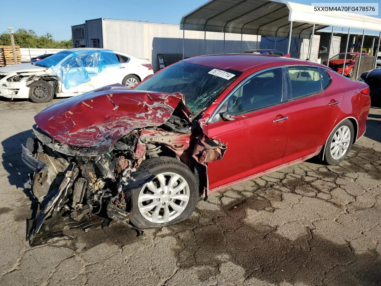 5XXGM4A70FG478576 2015 Kia Optima Lx