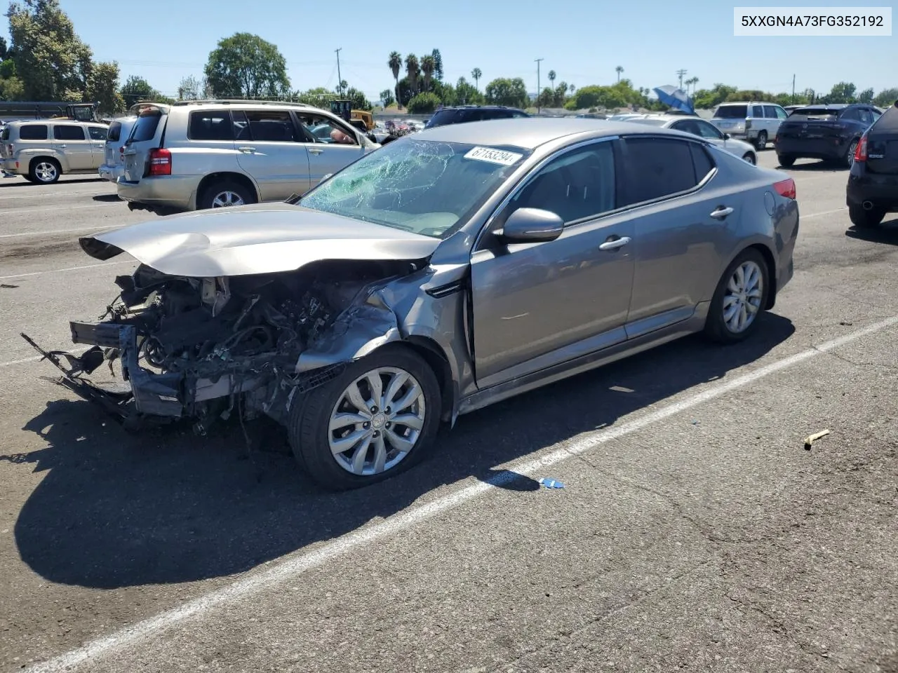 2015 Kia Optima Ex VIN: 5XXGN4A73FG352192 Lot: 67153294